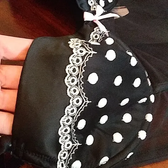 New Super Sexy Victoria's Secret Black And White Bustier Corset With Gar…