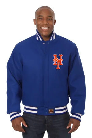 New York Mets Embroidered Wool Jacket