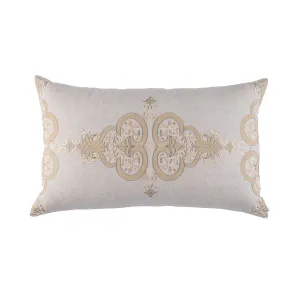 Nina Lg Rectangle Pillow Light Sand / Gold / Dark Sand 18X30