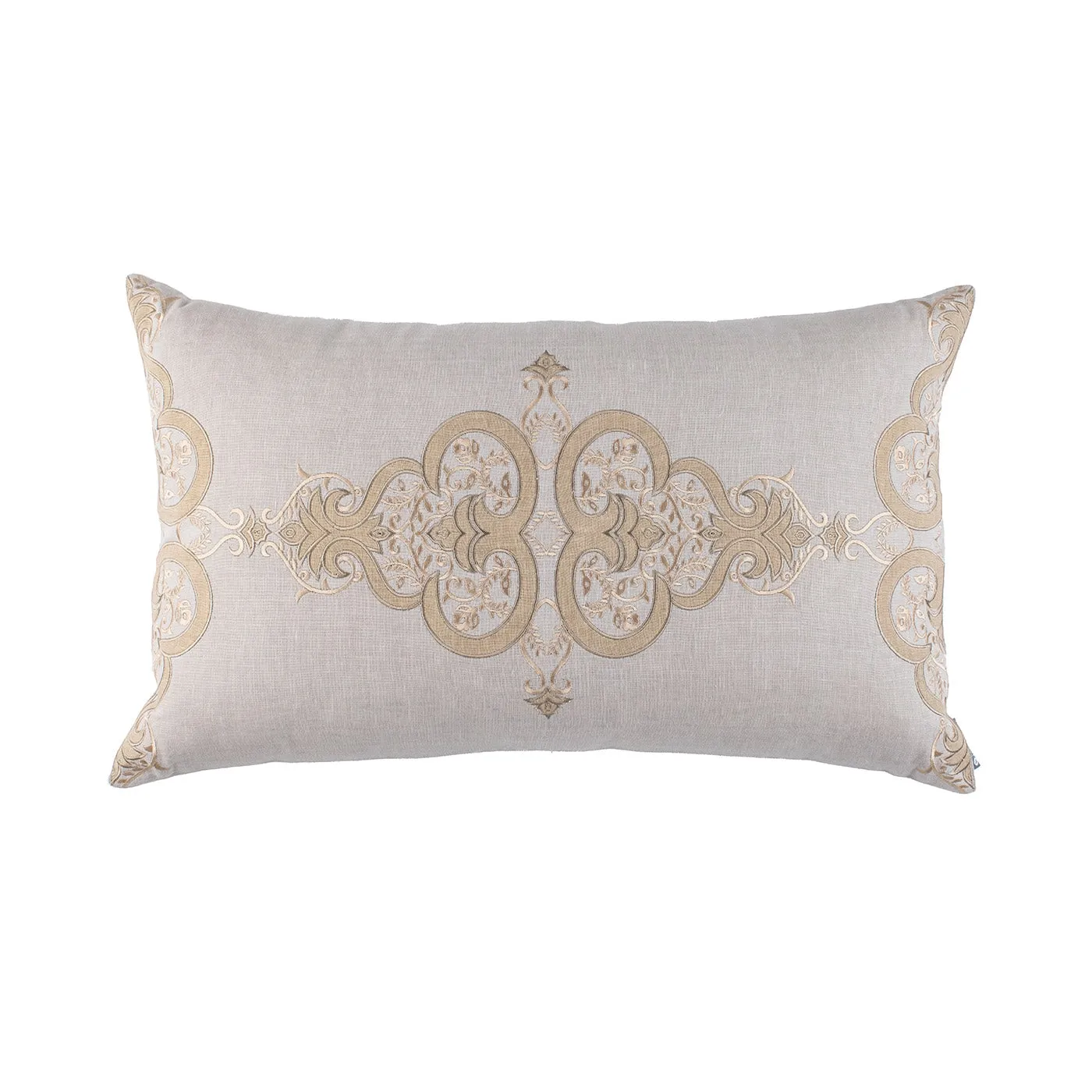 Nina Lg Rectangle Pillow Light Sand / Gold / Dark Sand 18X30