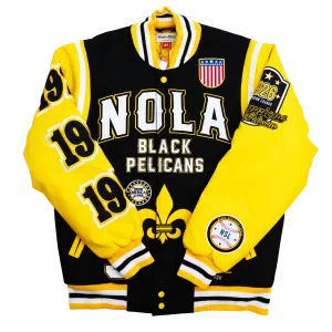 NOLA PELICANS VARSITY JACKET (BLACK)