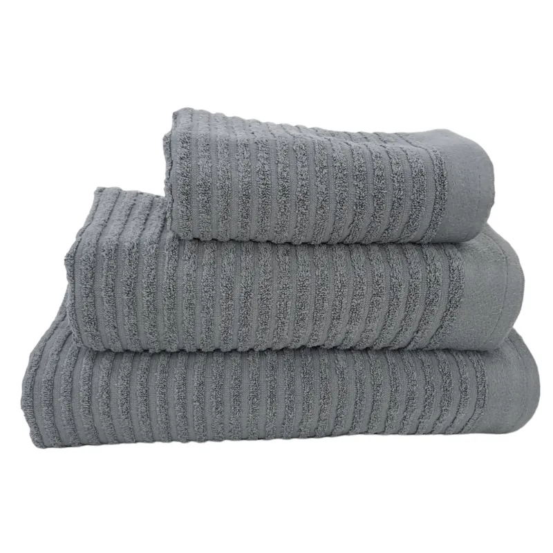 Nortex Horizontal Stripe Towel Graphite 420GSM