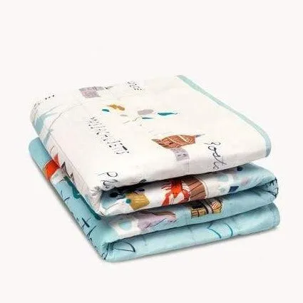 Northeastern Harbors Quilted Throw