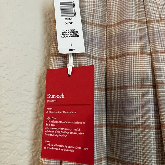 NWT Aritzia Sundeh Mini Skirt
