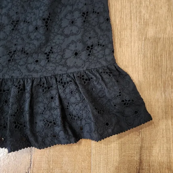 NWT Juicy Couture lace embroidered floral ruffle dress large bohocore preppy