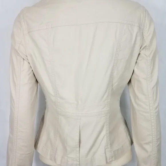 NWT Tommy Hilfiger beige Preppy Chick blazer style jacket ladies size 4
