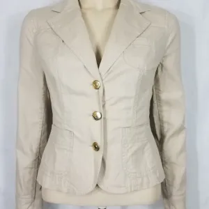 NWT Tommy Hilfiger beige Preppy Chick blazer style jacket ladies size 4