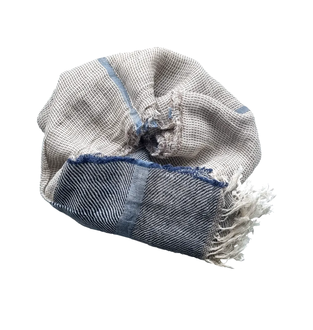 ODESA Scarf - Blue Light Grey