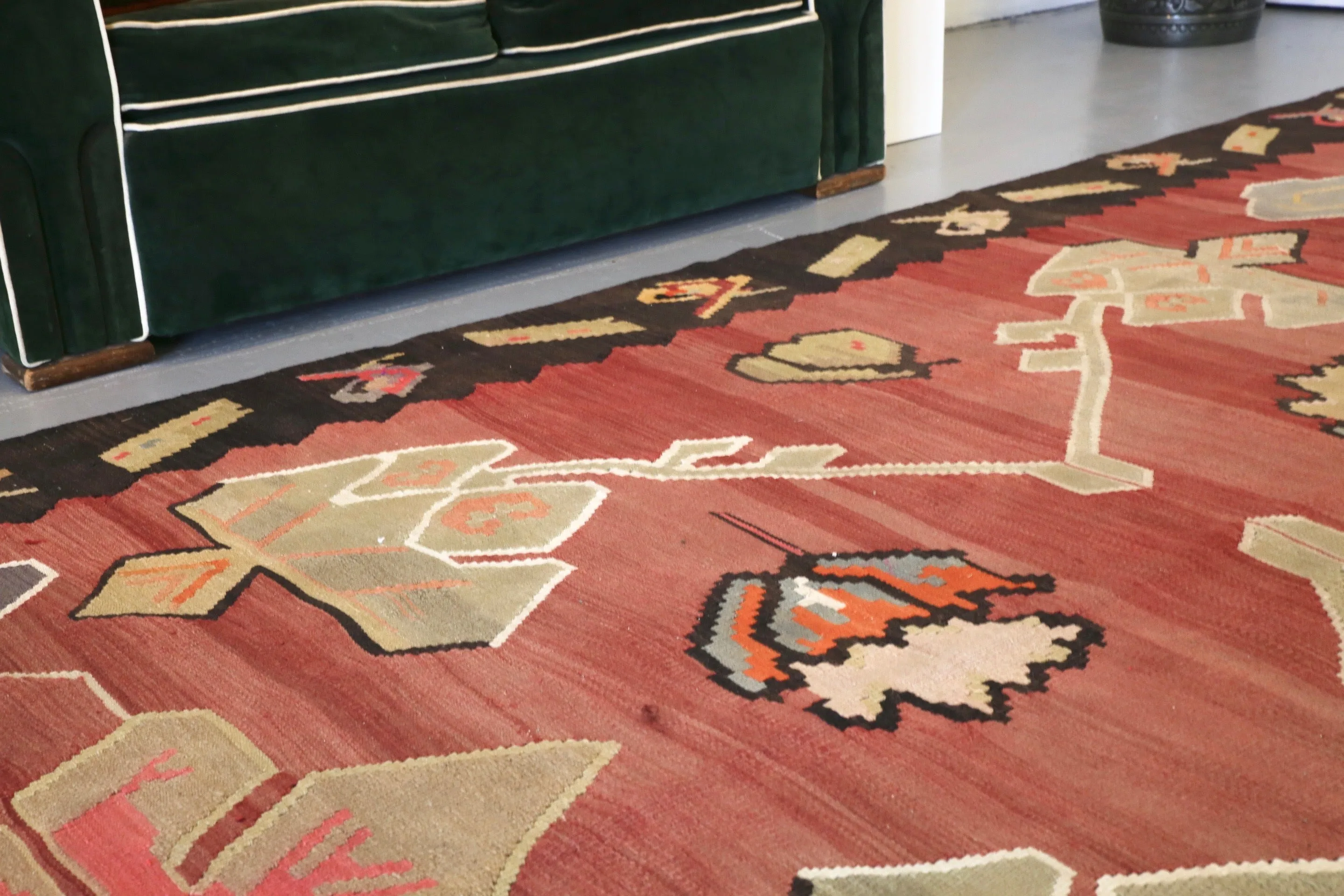 Old Erzurum Bardiz Kilim 6.6ftx11ft