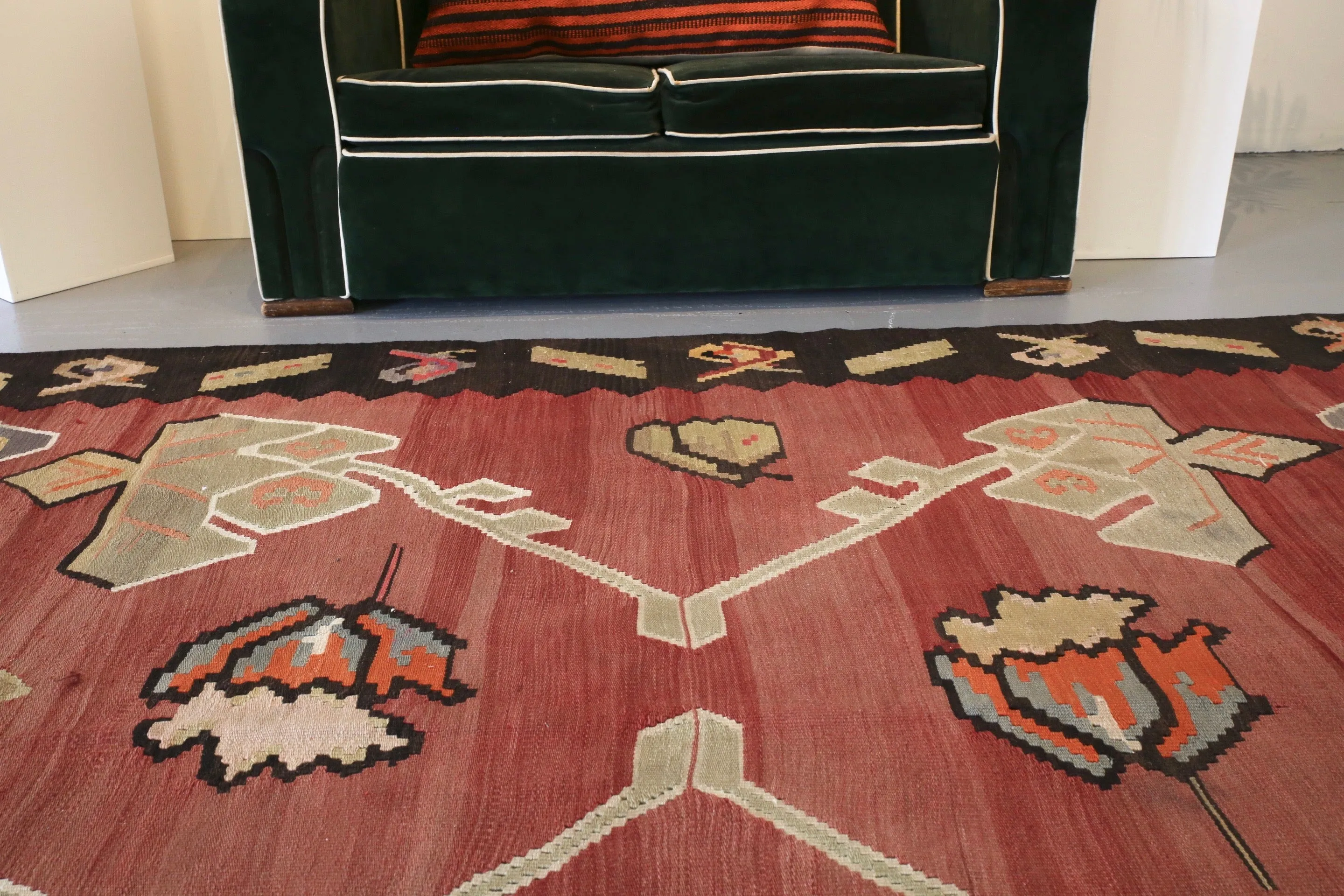 Old Erzurum Bardiz Kilim 6.6ftx11ft