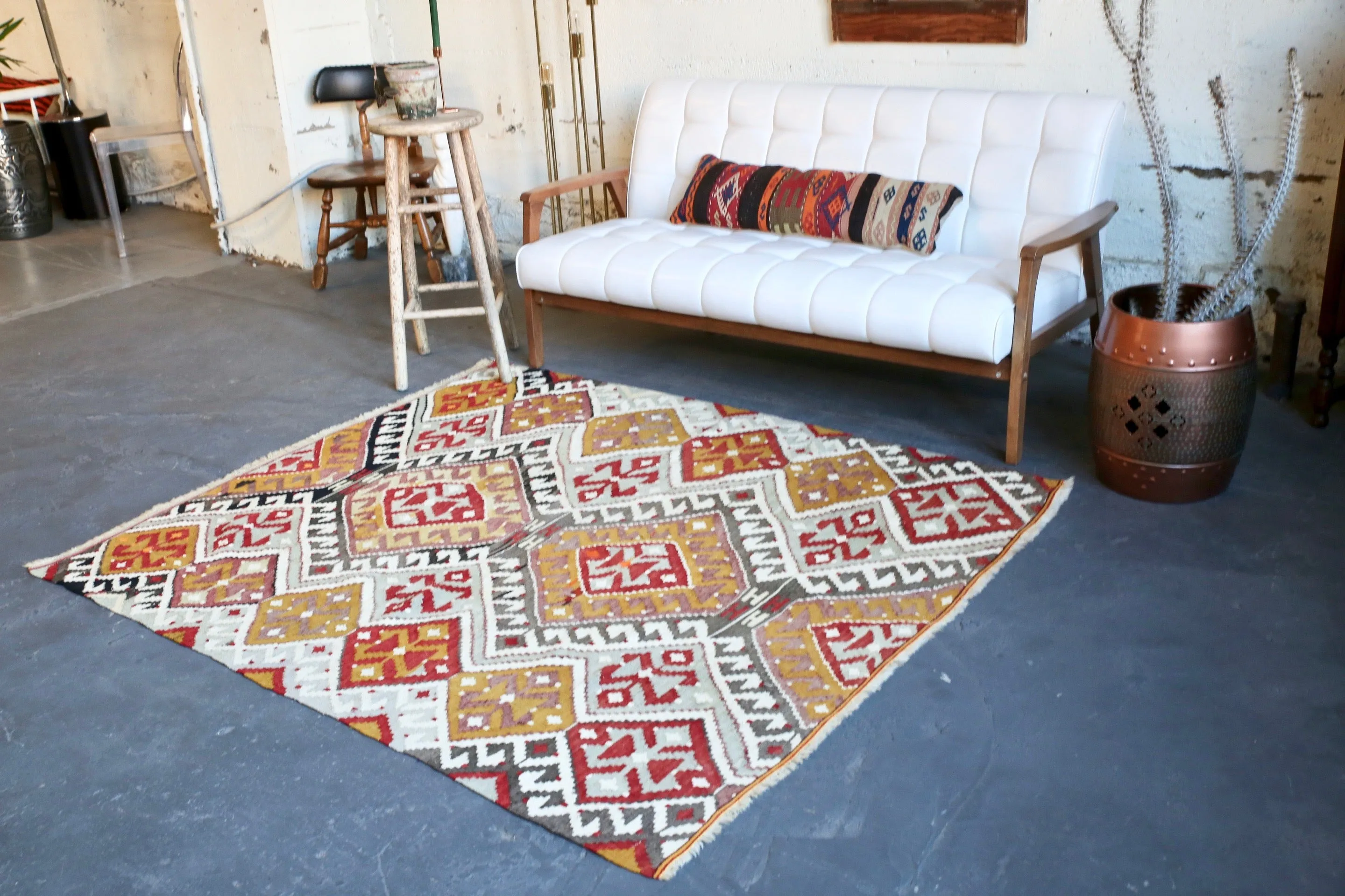 Old Kirsehir Kilim 5.3ftx6ft