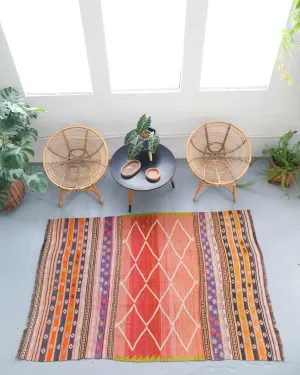 Old Turkish Western Anatolian Kilim Rug