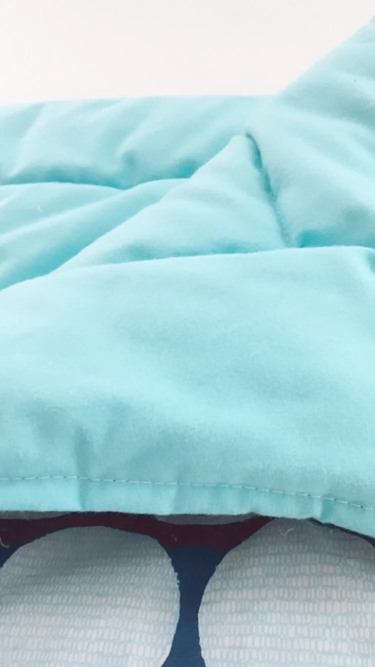 Organic Baby Play Mat/Toddler Comforter - Blue Fun