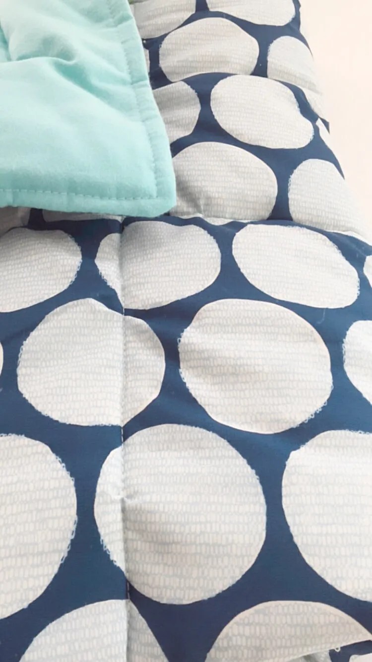Organic Baby Play Mat/Toddler Comforter - Blue Fun