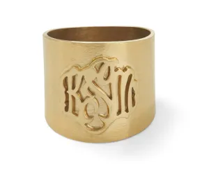 Palais Cheshire Handcut Monogram Ring (WS)