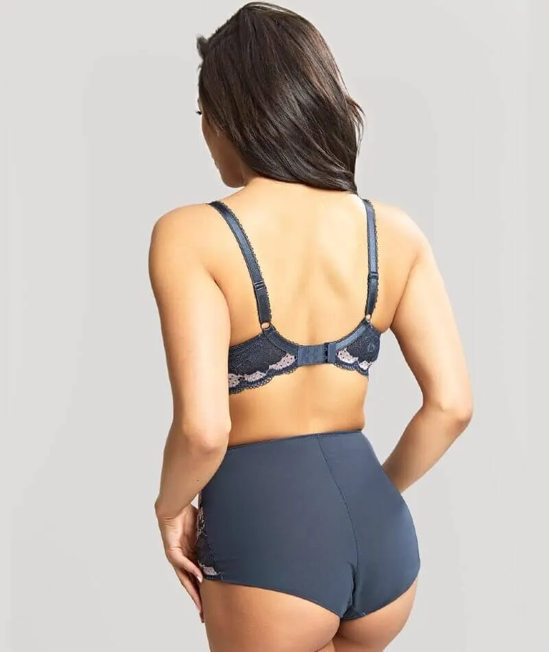 Panache Clara High Waist Brief - Navy Pearl