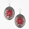 Paparazzi -Absolutely Apothecary  Red Earrings