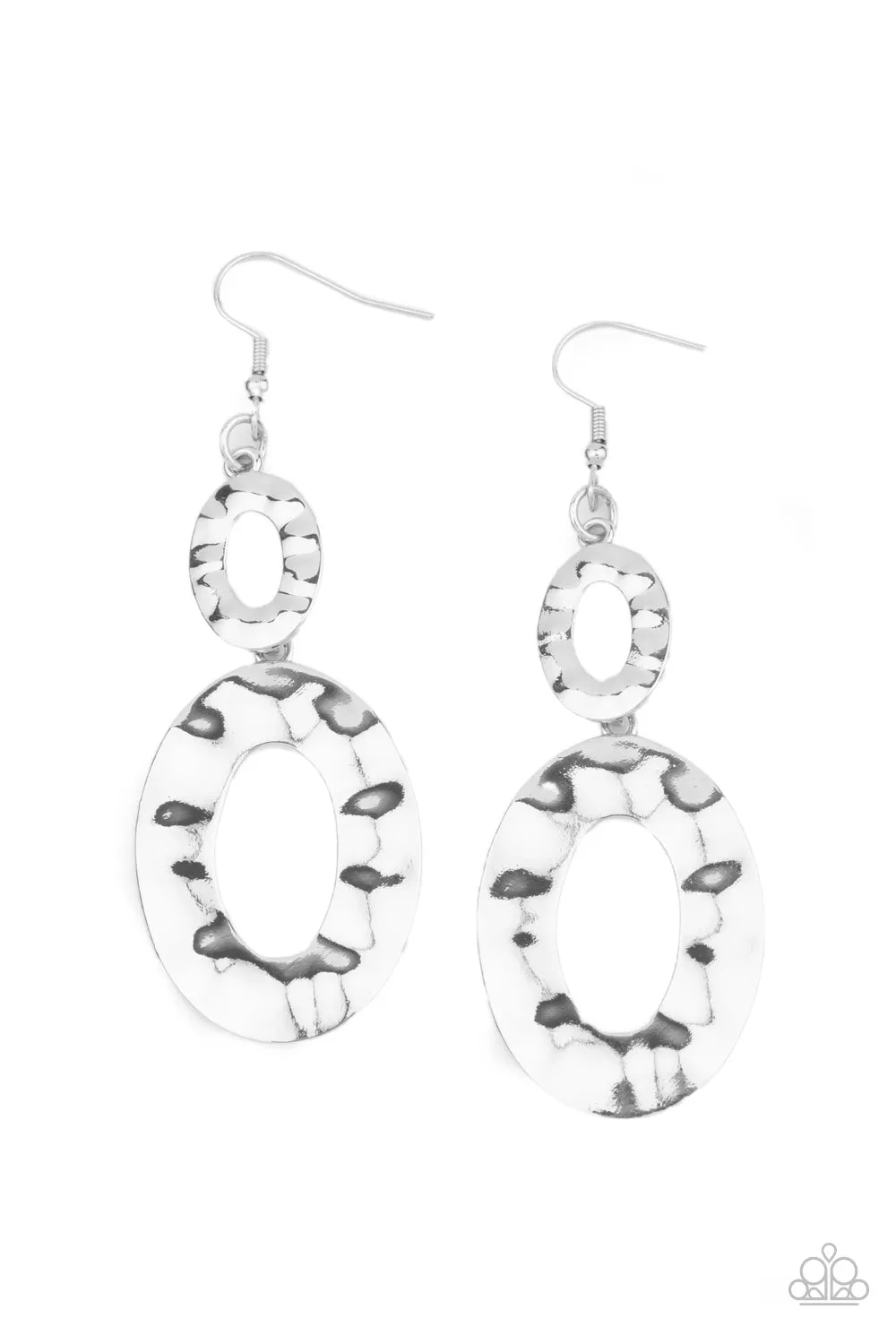 Paparazzi  - Bring On The Basics - Silver Earrings
