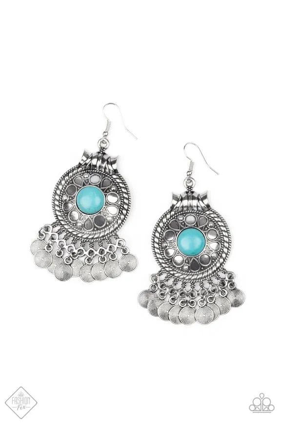 Paparazzi Rural Rhythm Earrings Blue