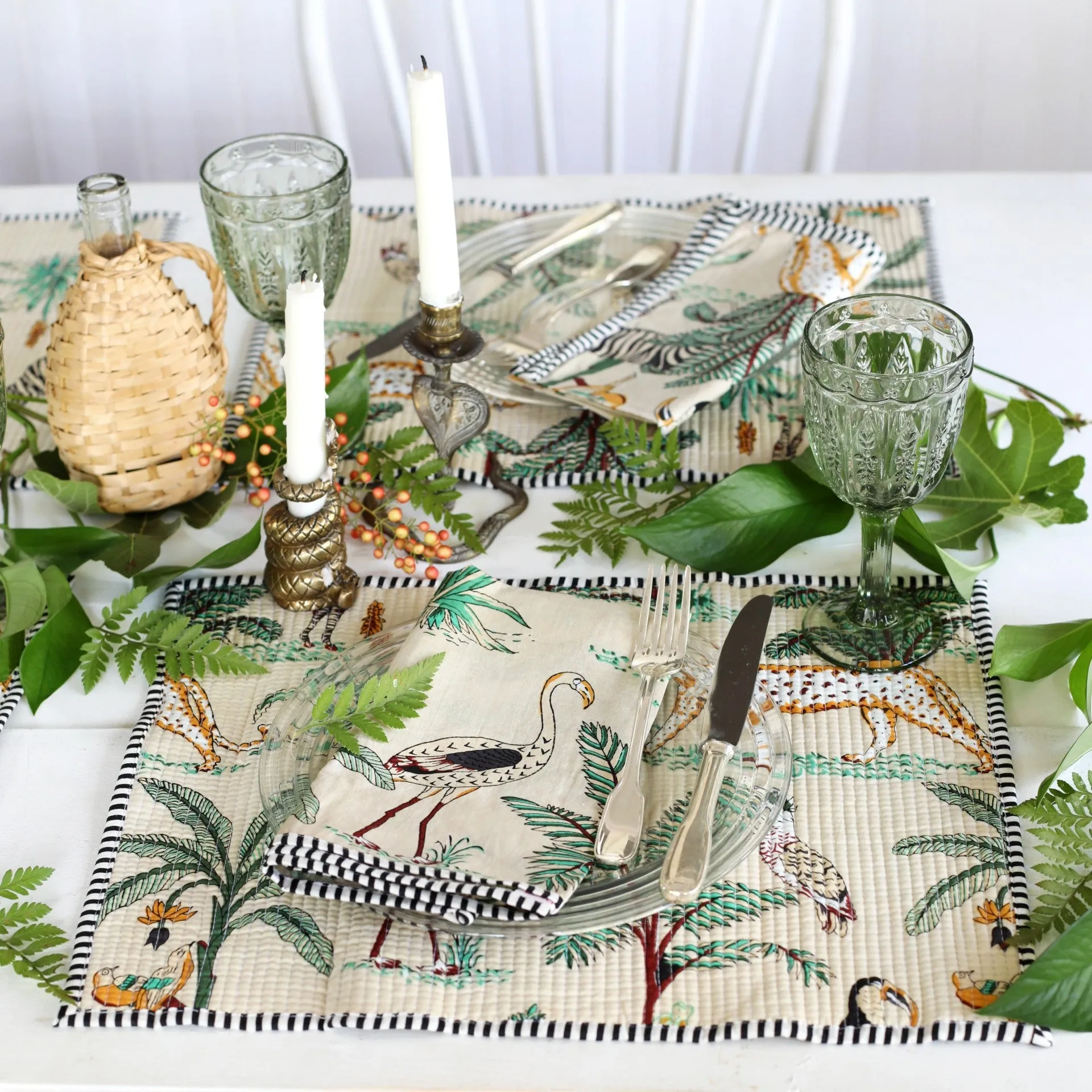 PAR Placemat Ivory Jungle