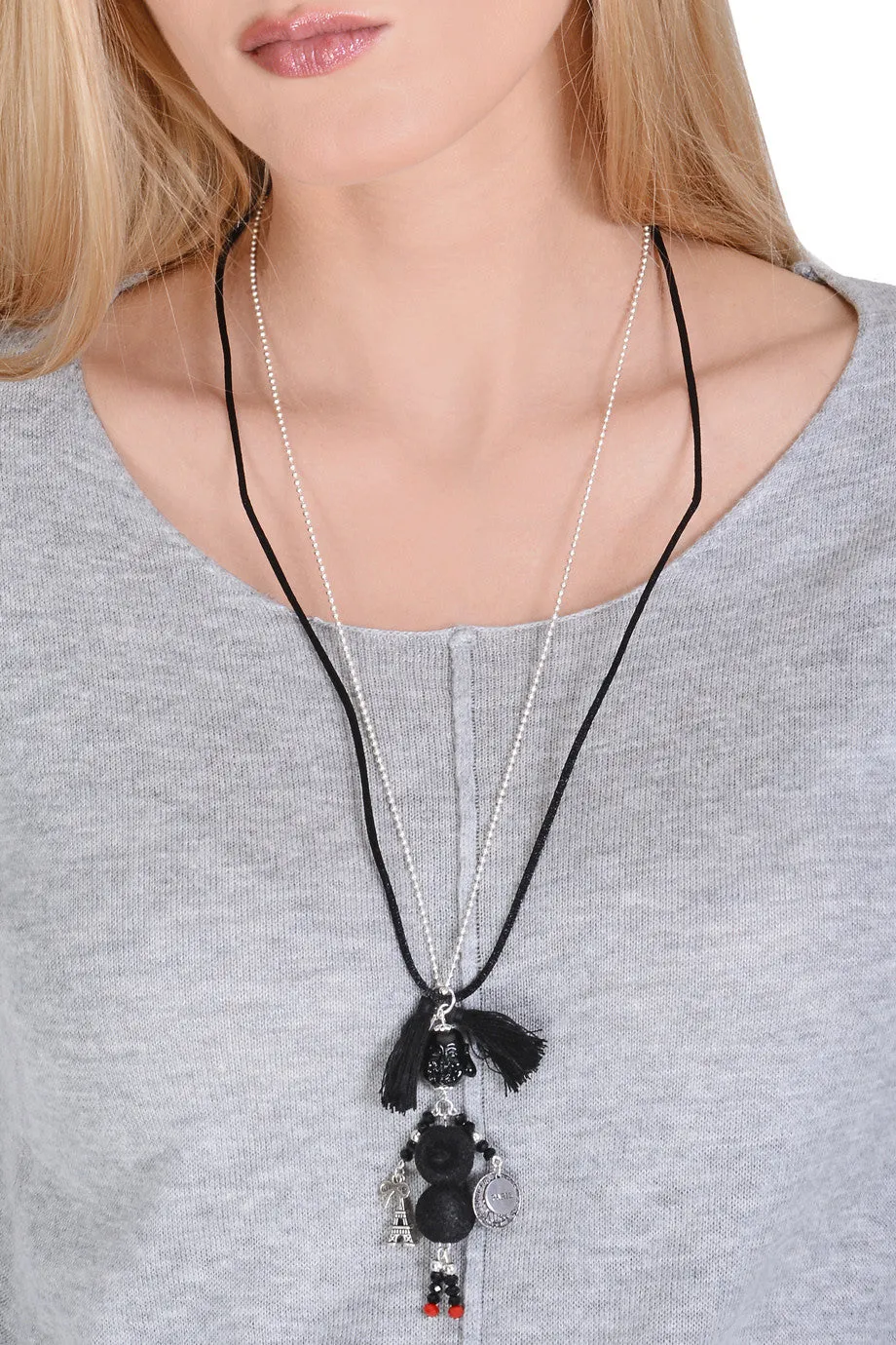 PARIS ELSA Black Puppet Pendant