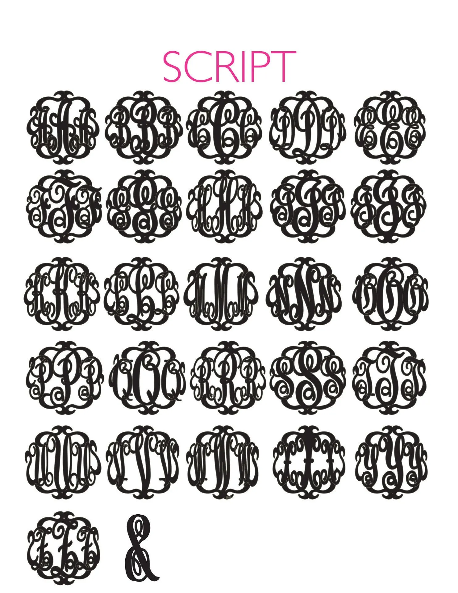 Paris Monogram Necklace