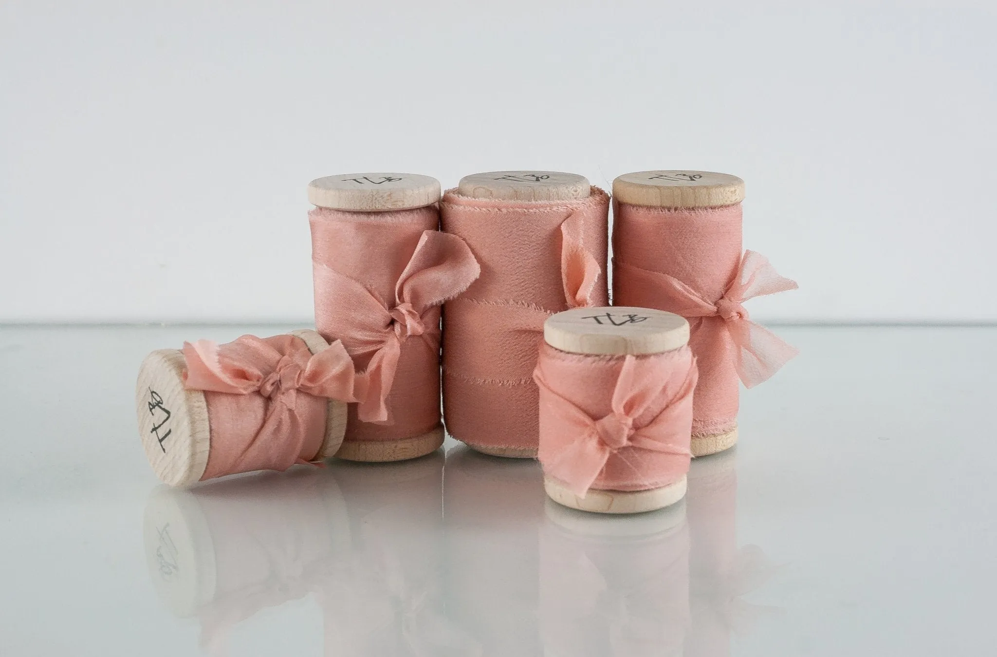 Peach Pearl Silk Gauze Ribbon *sale