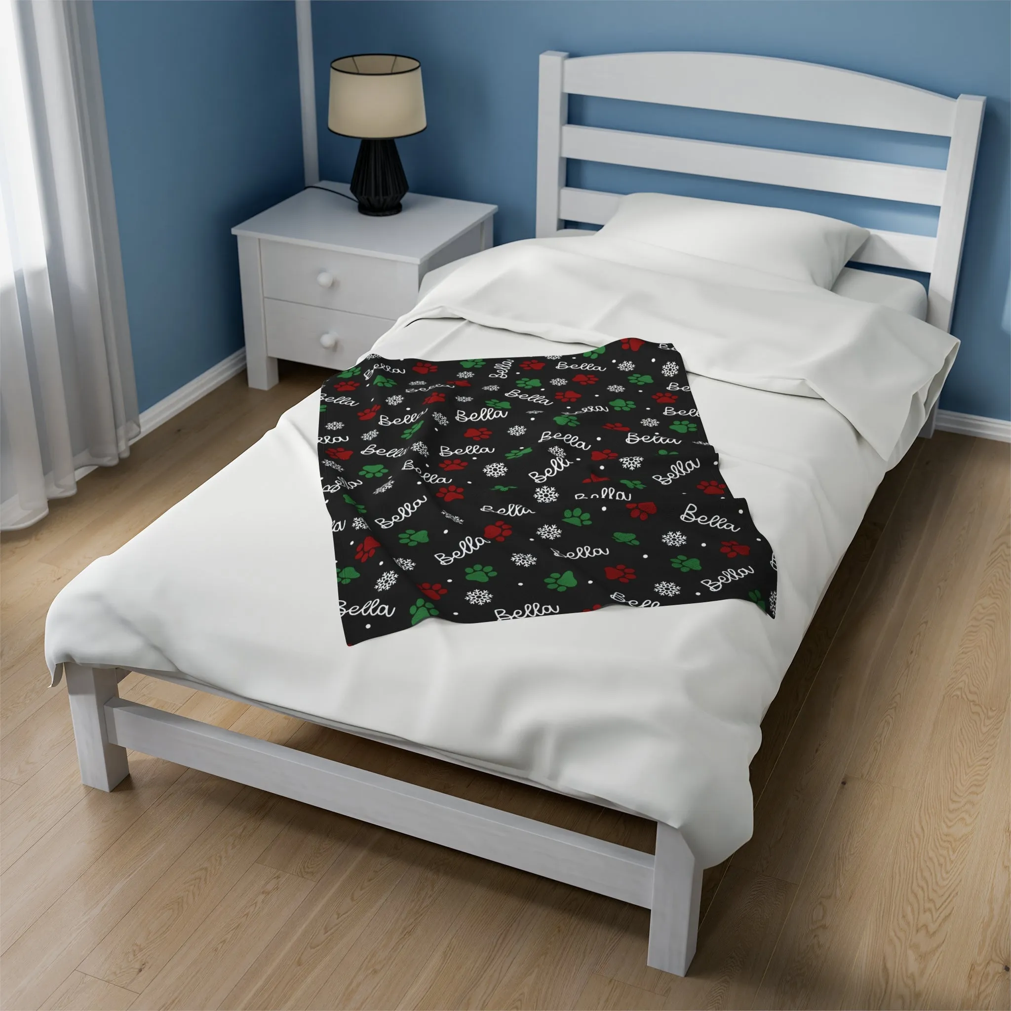 Personalized Dog christmas blanket
