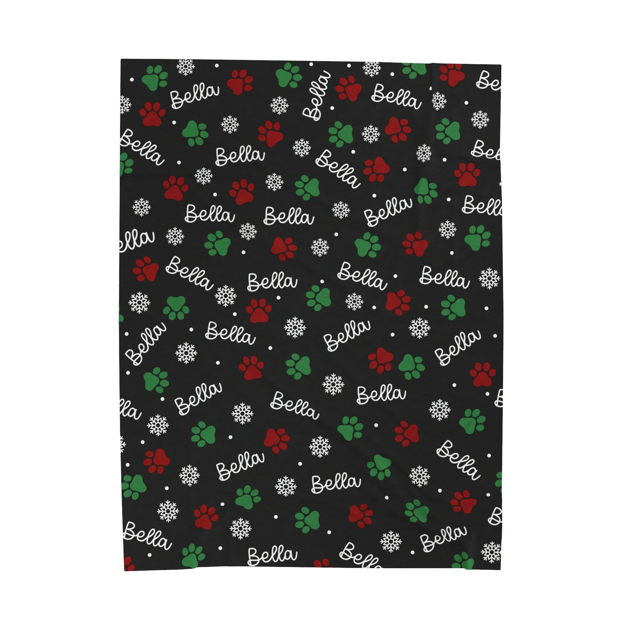 Personalized Dog christmas blanket