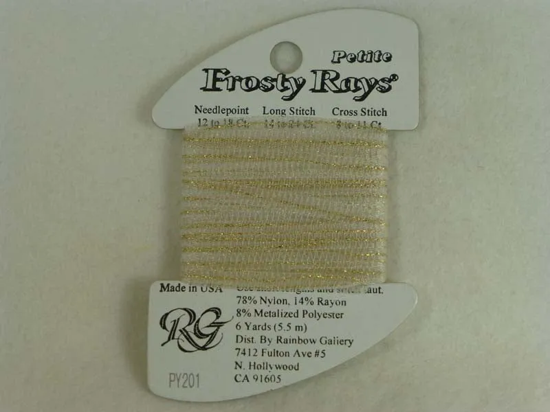 Petite Frosty Rays PY201 Pale Gold Ice