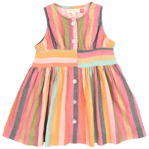 Pink Chicken Multi Stripe Birdie Dress