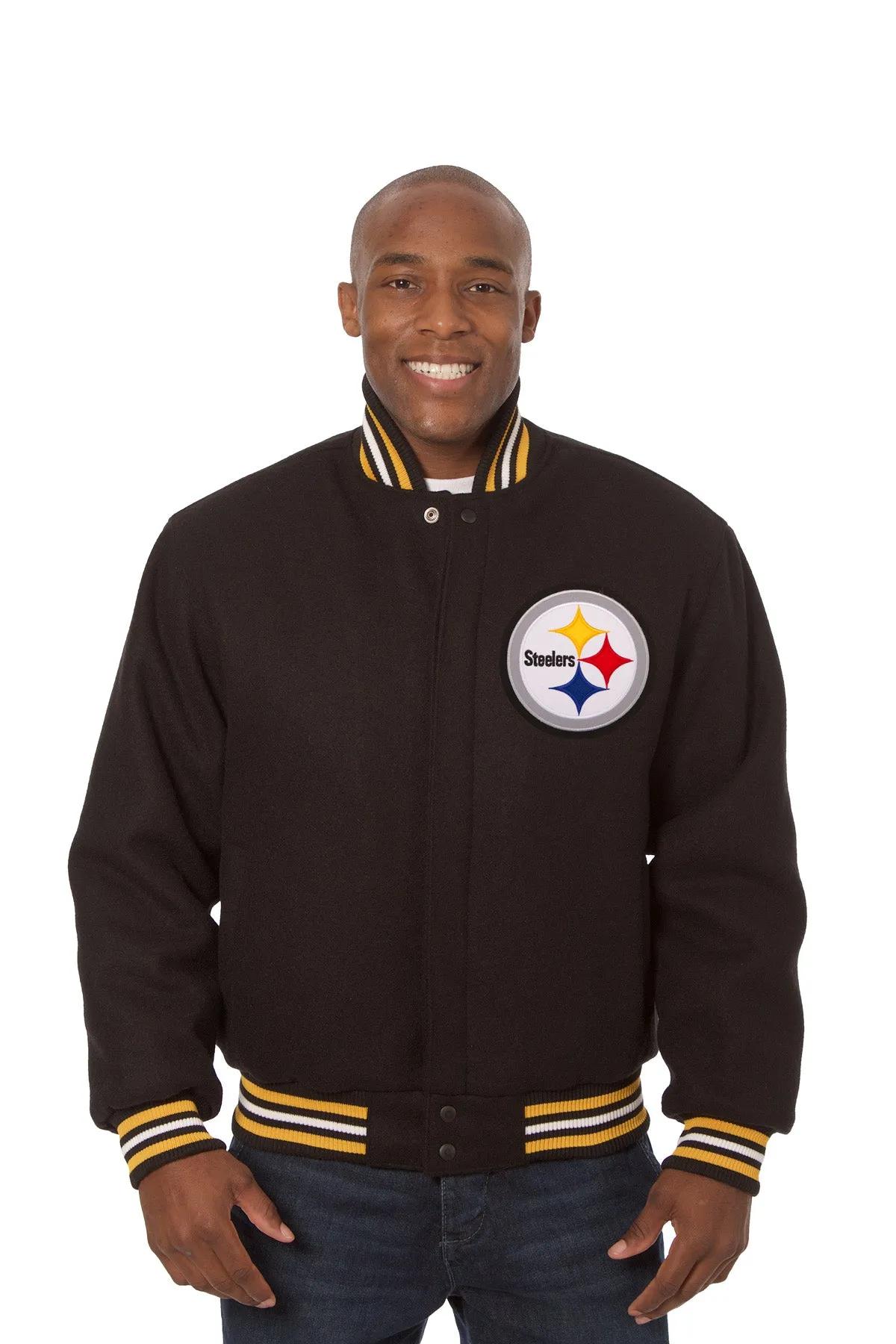 Pittsburgh Steelers Embroidered Wool Jacket