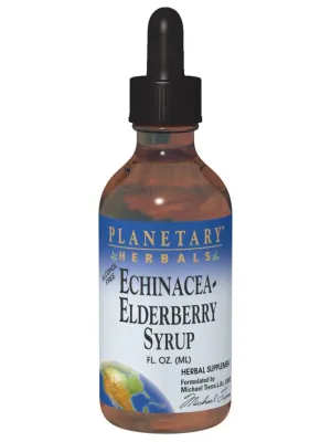 Planetary Herbals, Echinacea Elderberry Syrup, 2 oz