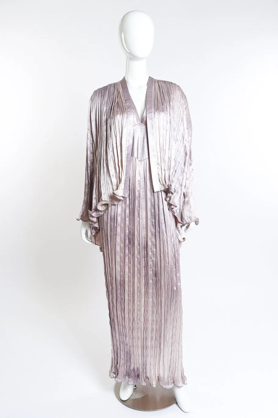 Plissé Duster & Dress Set