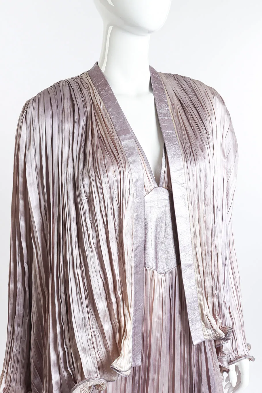 Plissé Duster & Dress Set