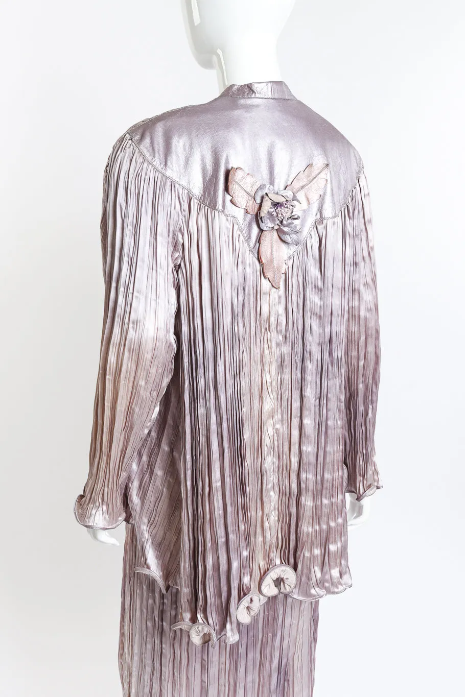 Plissé Duster & Dress Set