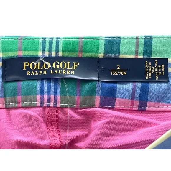 Polo Ralph Lauren Golf Plaid Pleated Golf Skort Fairway Plaid Size 2 $148 NWOT