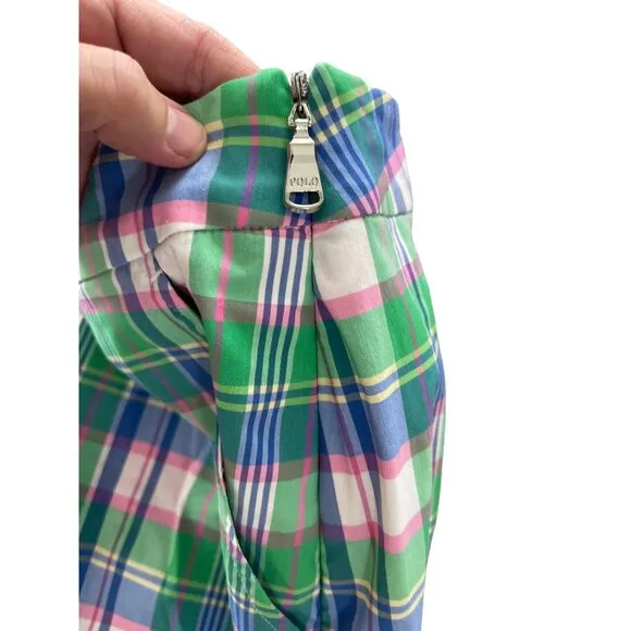 Polo Ralph Lauren Golf Plaid Pleated Golf Skort Fairway Plaid Size 2 $148 NWOT