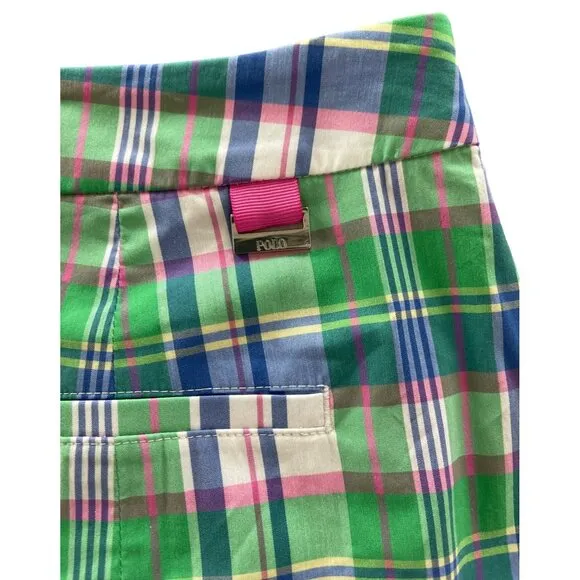 Polo Ralph Lauren Golf Plaid Pleated Golf Skort Fairway Plaid Size 2 $148 NWOT
