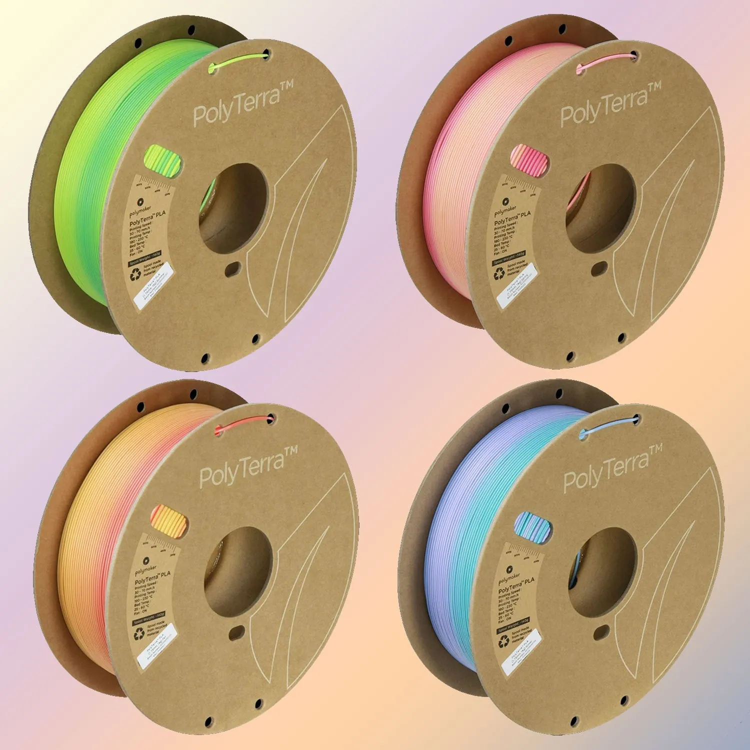 Polymaker PolyTerra™ Gradient PLA - Seasonal Bundle [1.75mm] (26,91€/Kg)