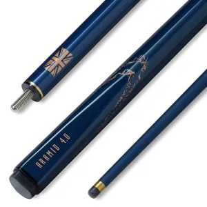 POWERGLIDE ARAMID 4.0. Mid Blue Graphite Pool, Snooker Cue