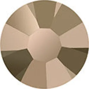 Preciosa Chaton Rose MAXIMA Flatback No Hotfix, Jet Brown Flare (23980BRF)