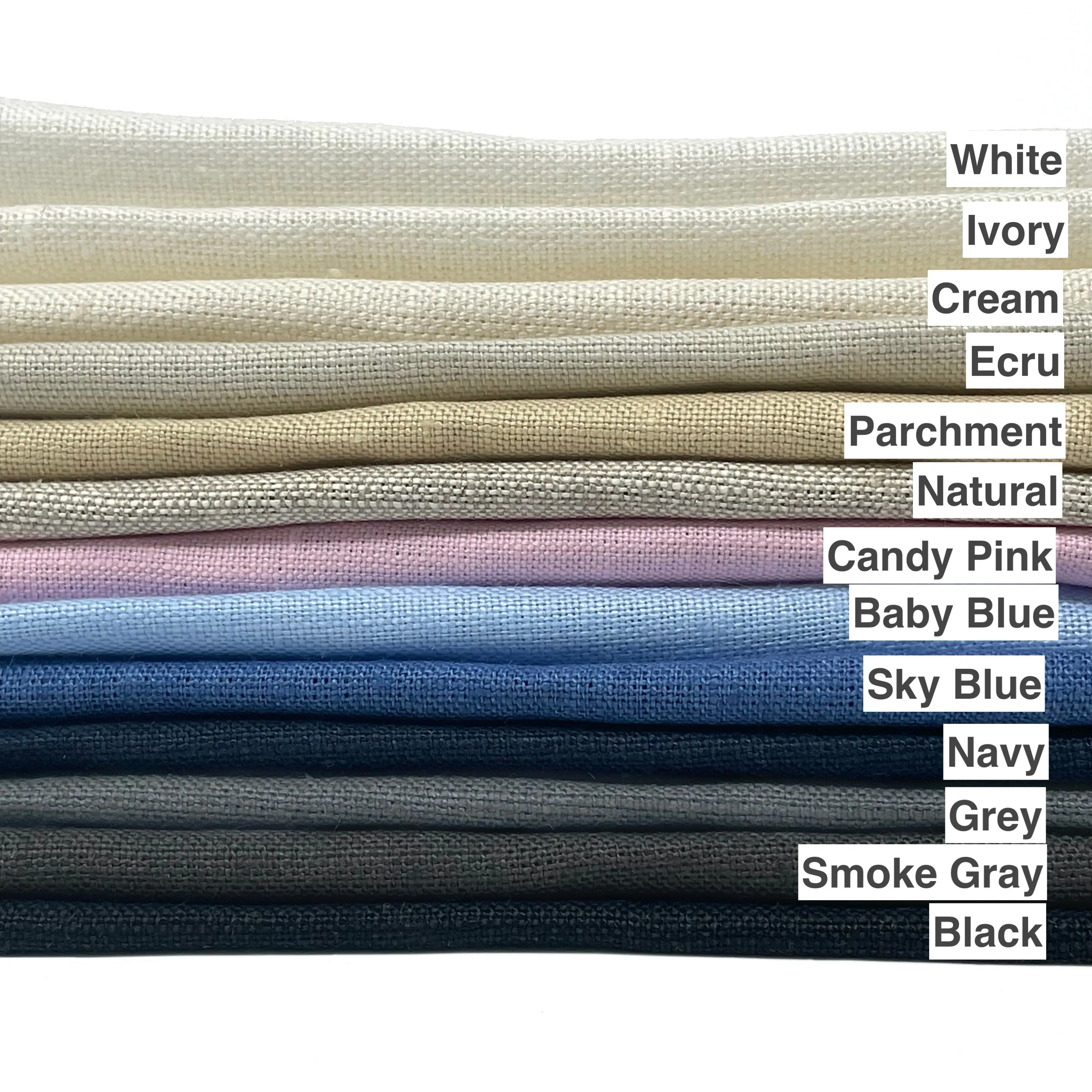 Premium 100% Natural Linen Fabric By The Yard/CL1010