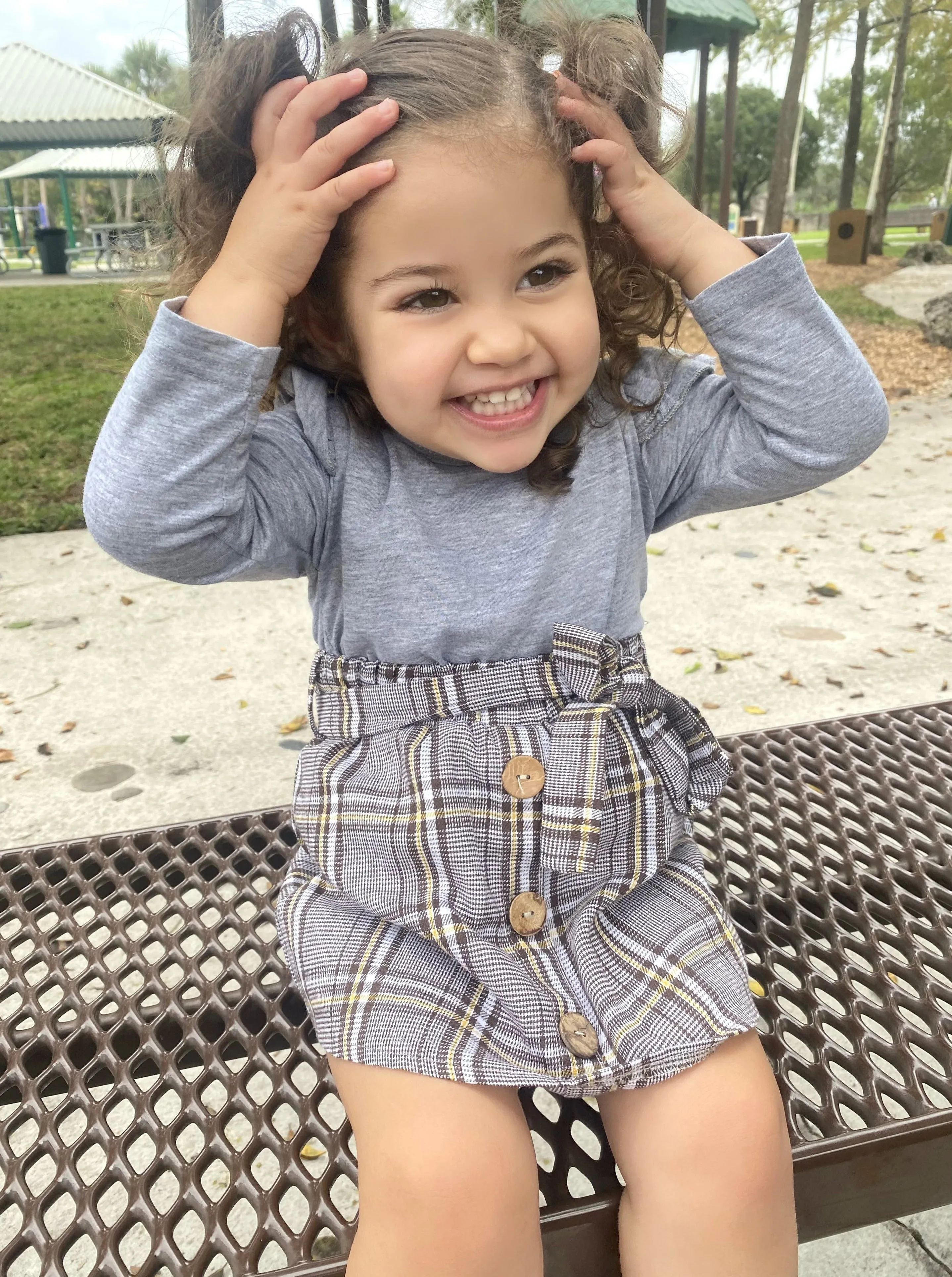 Preppy and Fab Top and Plaid Skirt Set