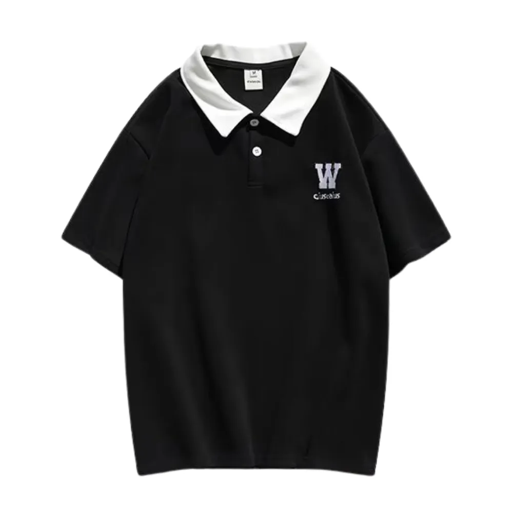 Preppy W Embroidered Shirt