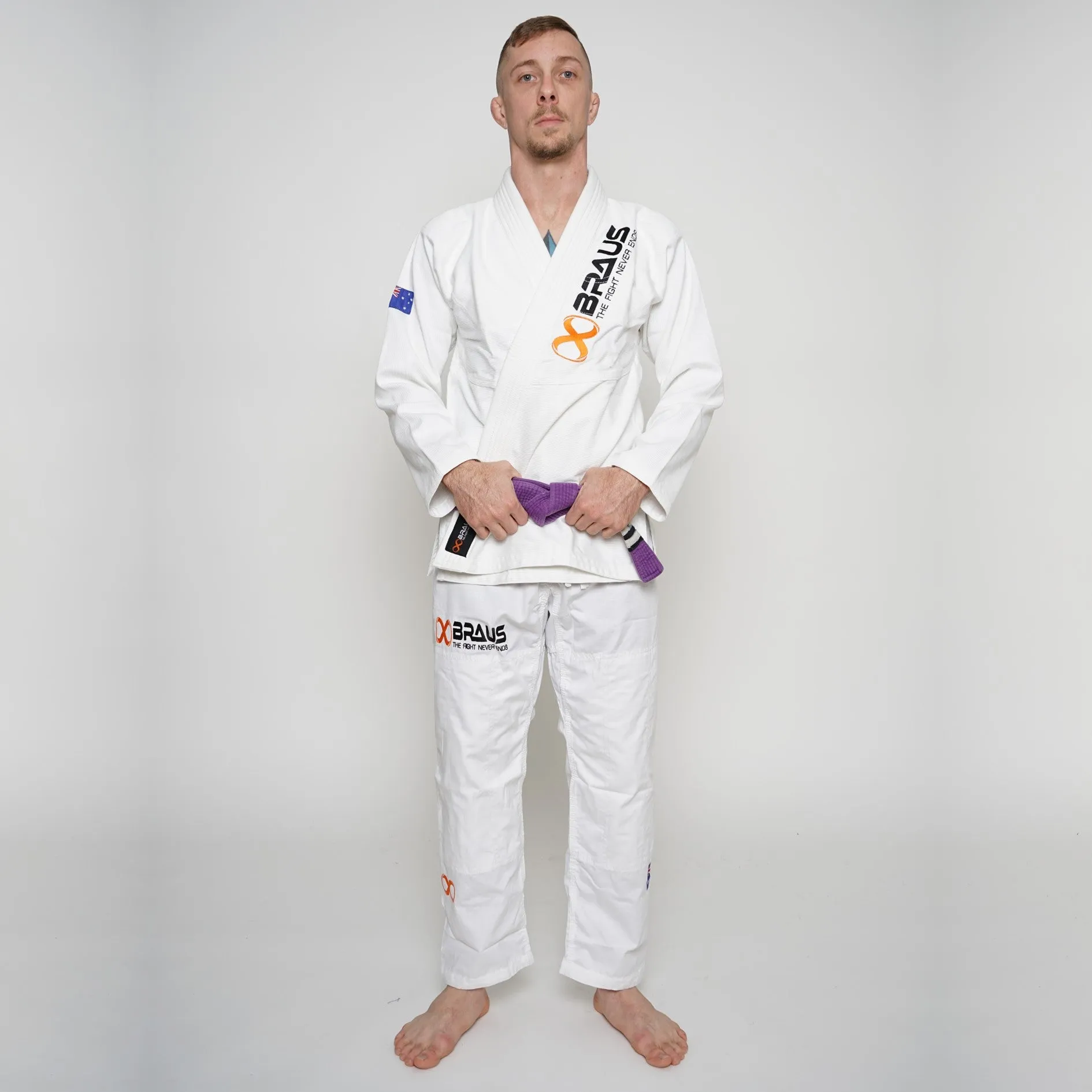 PRO LIGHT JIU JITSU GI MAN WHITE BRAUS