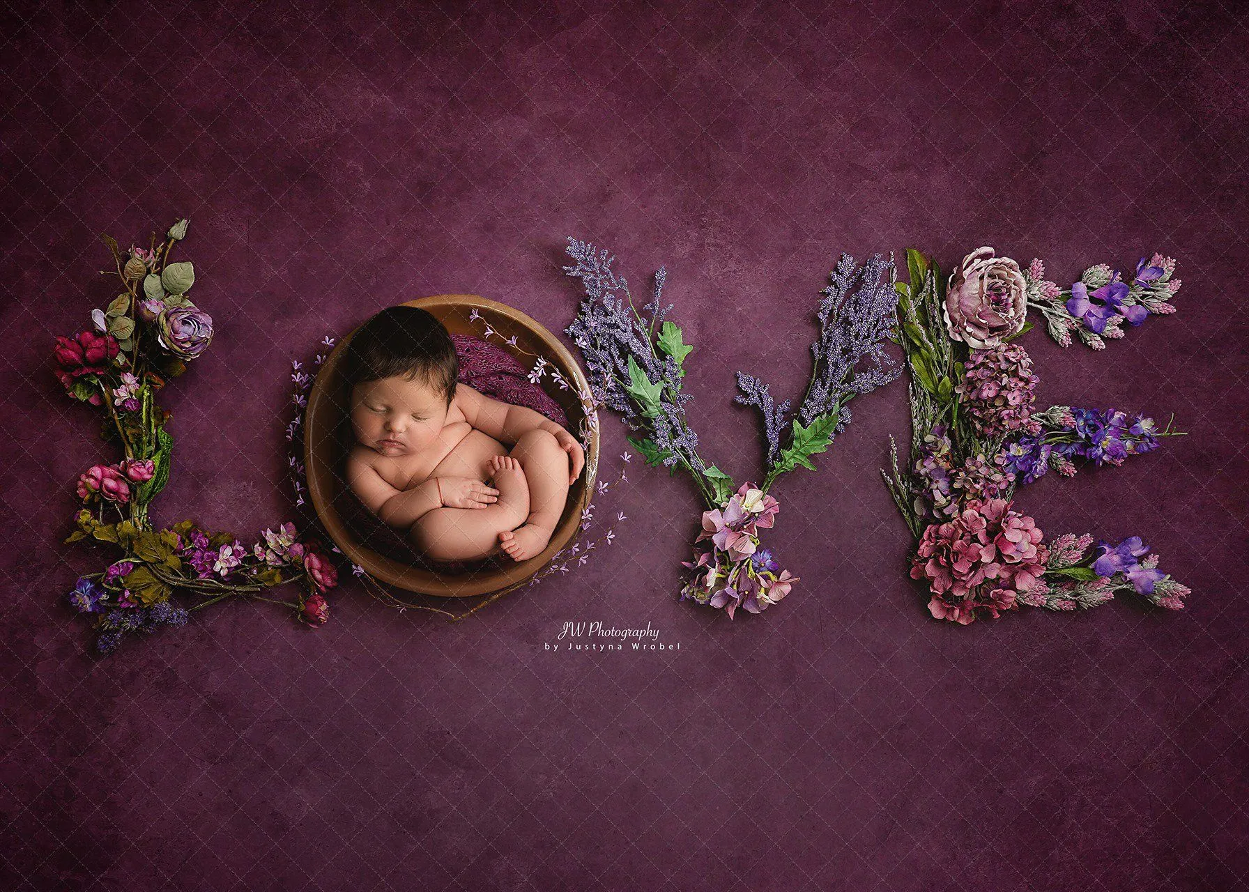 Purple Floral Love (Ana Brandt Digital)