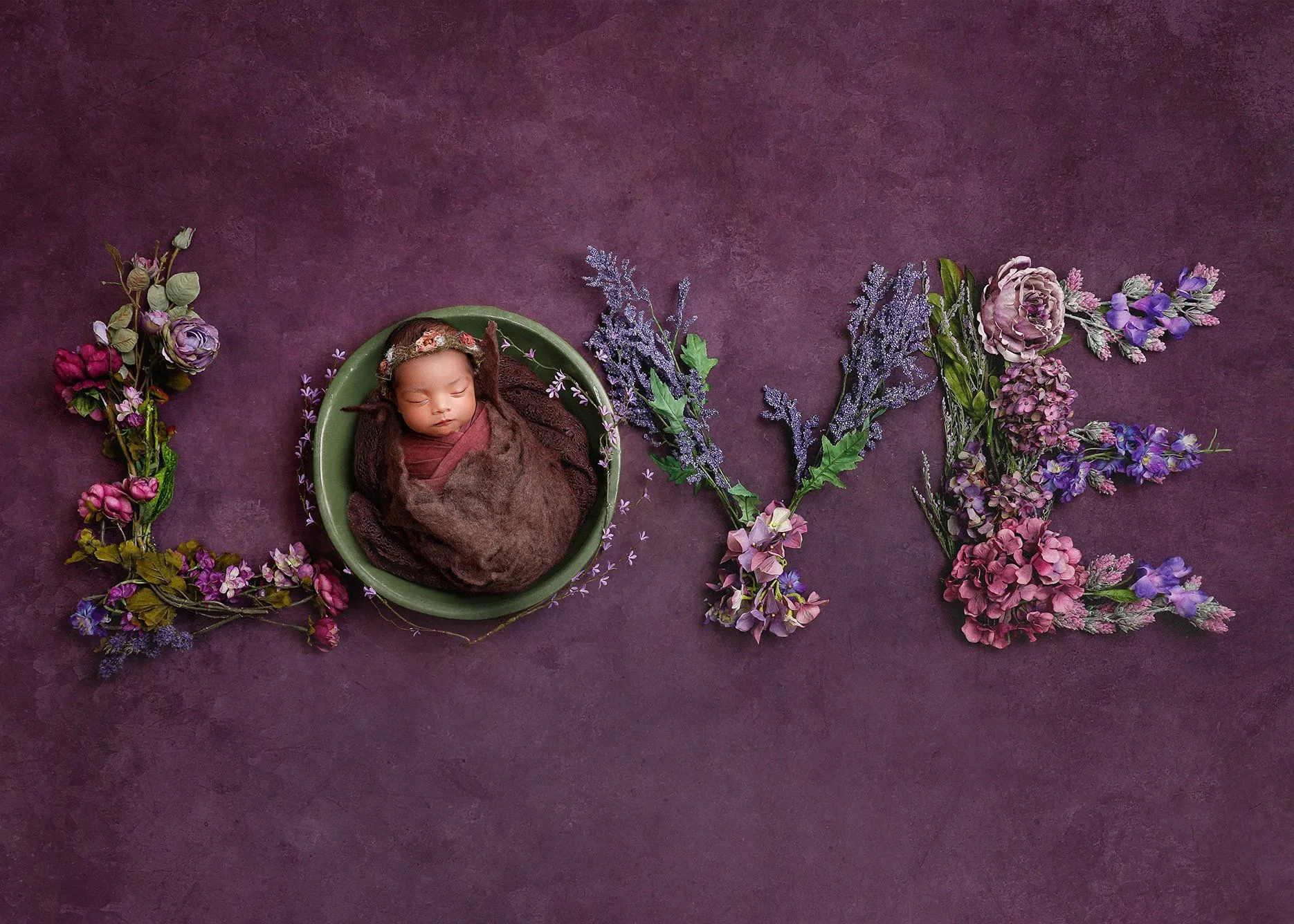Purple Floral Love (Ana Brandt Digital)