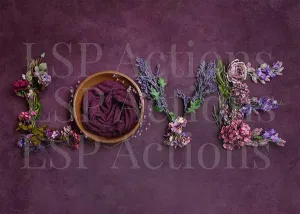 Purple Floral Love (Ana Brandt Digital)