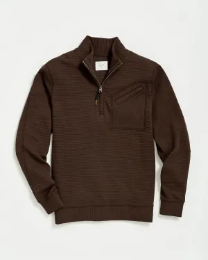 QUILTED HALF ZIP 080824